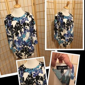 Fashion Bug sz 1X floral sweater
